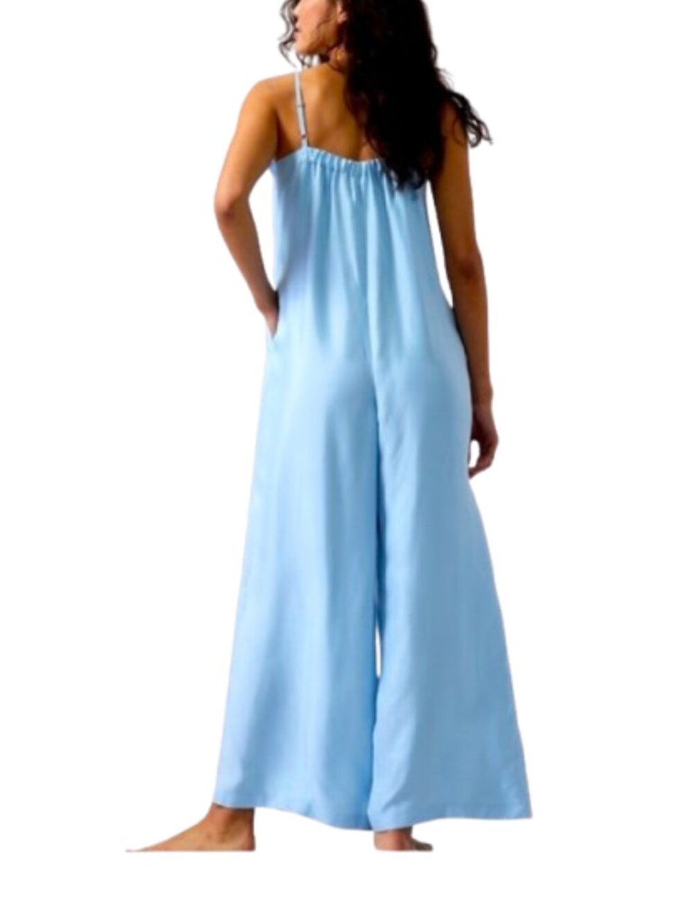 Women's M Athleta Calm Cool Romper in Quarry Blue - Picture 3 of 11
